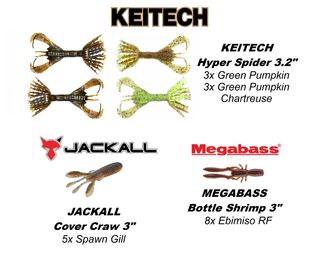 Lote señuelos vinilo pesca Finesse