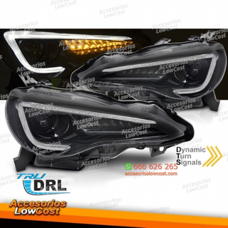 FAROS DELANTEROS PARA TOYOTA GT86 12-21 TUBO LED