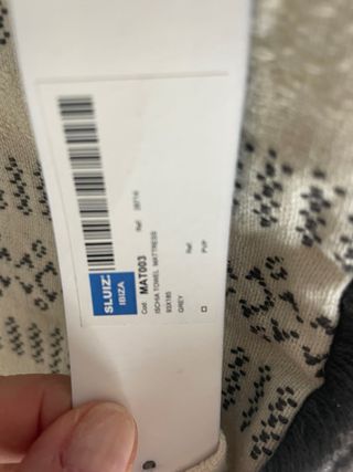 Colcha Sluiz Ibiza negro y Blanco 93*185 NUEVO