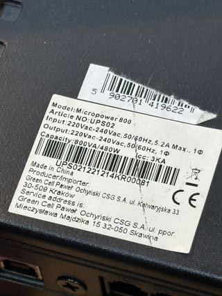 Green Cell® SAI Sistema de alimentación ininterrumpida