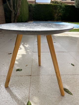 Mesita exterior redonda mandala