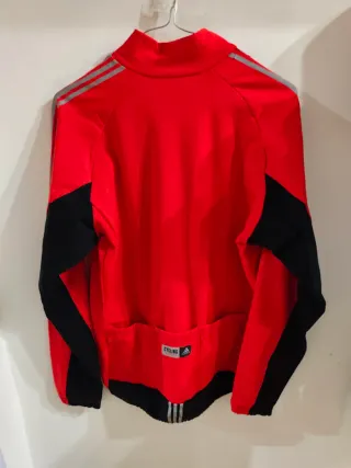 Maglia ciclismo Adidas rossa e nera