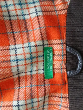 Chaqueta Cuero Benetton Talla 36
