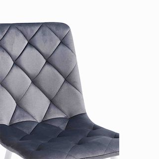 Silla Munich Gris oscuro Blancas