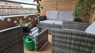 Conjunto Terraza Mimbre y Cristal