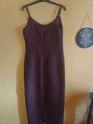 Vestido elegante morado talla M