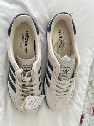 Adidas Gazelle Beige/Azul