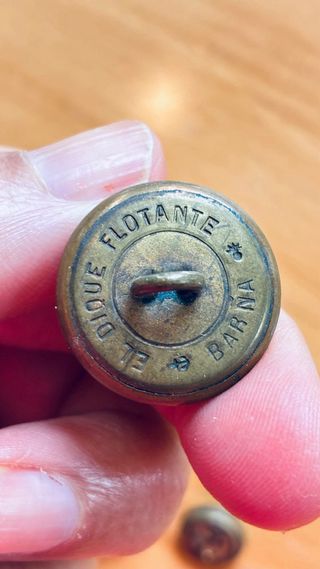 Botones militares Marina antiguos Dique flotante