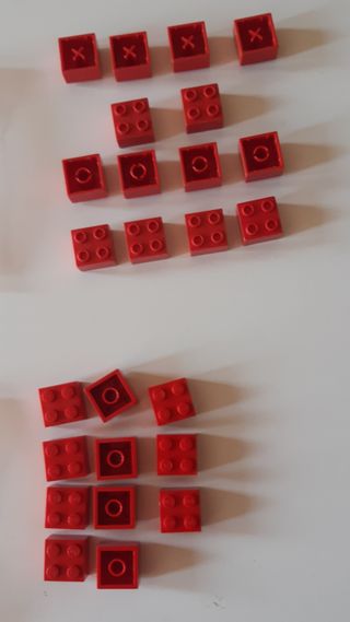 Mattoncini Lego Vintage Rossi