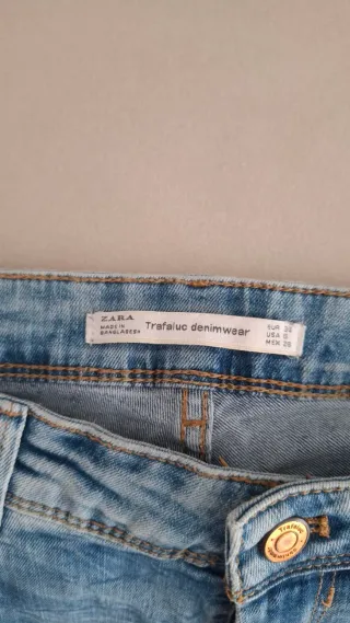 Pantalón vaquero mujer pitillo desgastado elastan