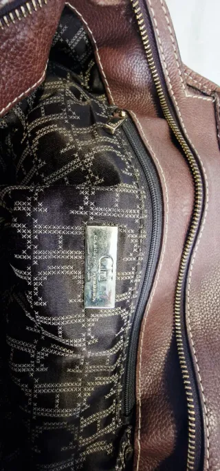 Bolso Carolina Herrera Marrón Piel tipo Shopping