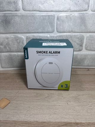 Tres detectores de humo