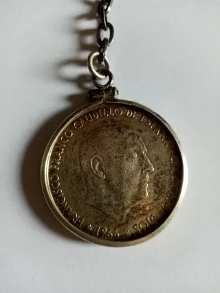 Llavero Moneda Francisco Franco 1966