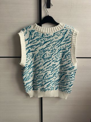 Chaleco Zara Flores Talla M Nuevo