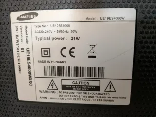 Televisor pequeño Samsung 19 p Negro UE19ES4000W