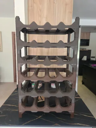 Botellero apilable plástico 24 botellas