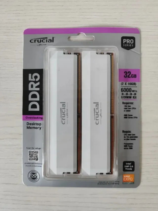Kit RAM Crucial DDR5 32GB 6000MHz CL36