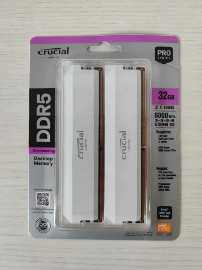 Kit RAM Crucial DDR5 32GB 6000MHz CL36