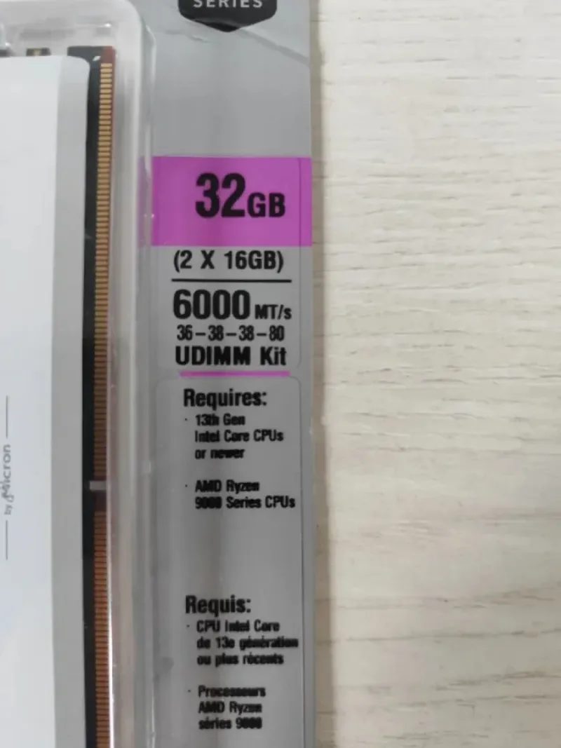 Kit RAM Crucial DDR5 32GB 6000MHz CL36 afbeelding 3