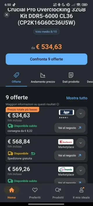 Kit RAM Crucial DDR5 32GB 6000MHz CL36