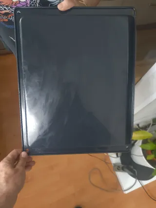 Bandeja para horno metálica negra