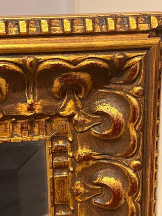 Espejo grande marco dorado clásico vintage 116 cm