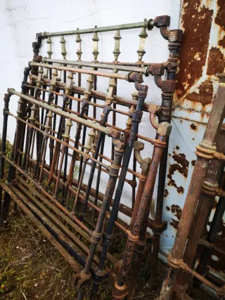 6 Camas Hierro Latón bronce Antiguas años 30's