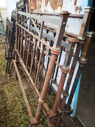 6 Camas Hierro Latón bronce Antiguas años 30's