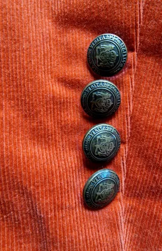 Chaqueta Corduroy Naranja/Rojo