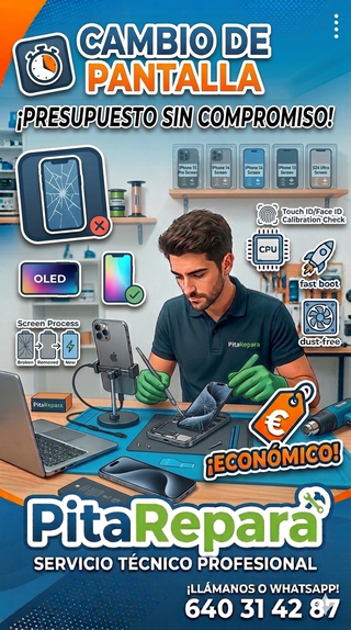 Cambio de Pantalla Móvil / iPhone y Android