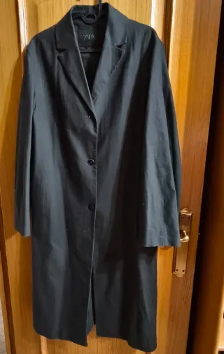 Abrigo Zara Gris Talla S