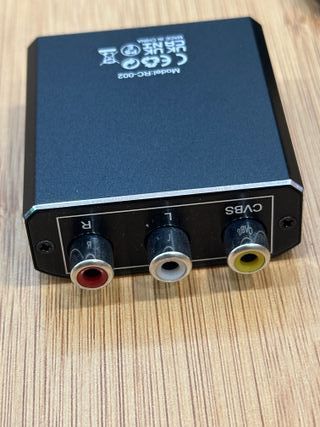 Aluminio Adaptador AV a HDMI de Audio y Video