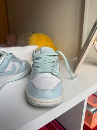 Nike Dunk Azul y Blanco, talla 36,5.