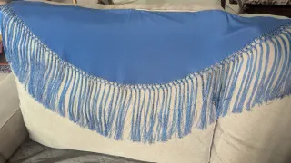 Mantoncillos niña lisos de crespón