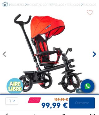 Triciclo infantil Molto