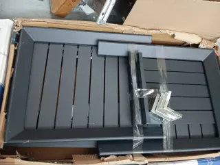 Chicreat - Mesa extensible de aluminio de jardin