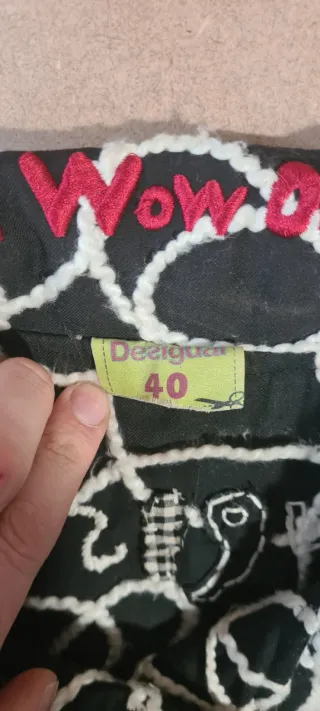 Abrigo Desigual Negro y Blanco