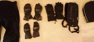 3 Cascos Moto semi nuevos, Giaqueta, guantes de mo