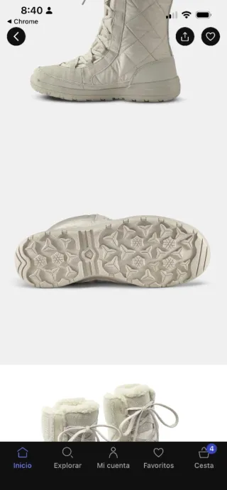 Botas de nieve apreski talla 37 y talla 39