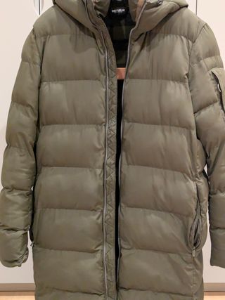 Abrigo acolchado Pull&Bear Basics verde oliva