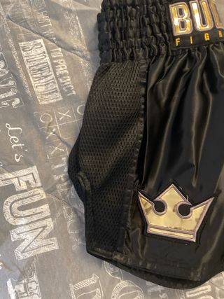 Pantalones Muay Thai Buddha Negros talla M