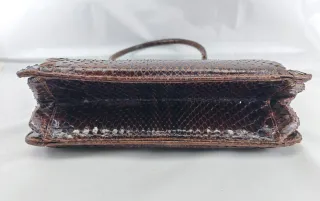 Borsetta vintage anni 60 pelle serpente