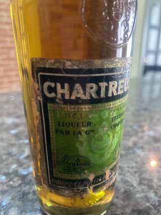 Botella Antigua Chartreuse Verte 55º Tarragona