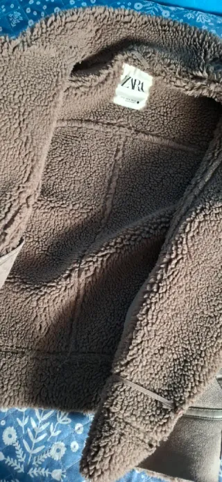 Chaqueta Zara Mujer Beige/Marrón Talla M