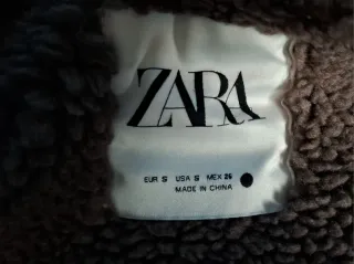 Chaqueta Zara Mujer Beige/Marrón Talla M