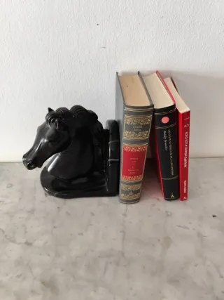 Sujetalibros o figura decorativa Caballo vintage