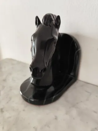 Sujetalibros o figura decorativa Caballo vintage