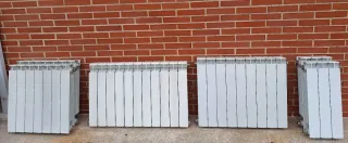 Radiadores de aluminio blancos