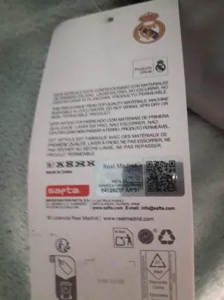 Bolso Real Madrid Blanco