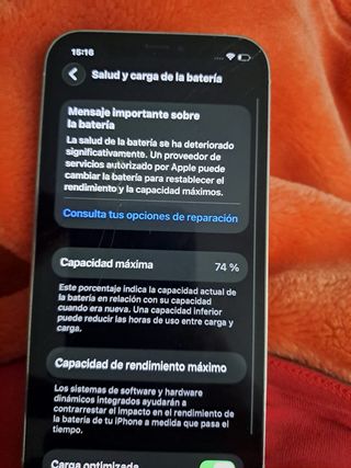 iPhone 12 Pro 128GB 74% Salud Batería